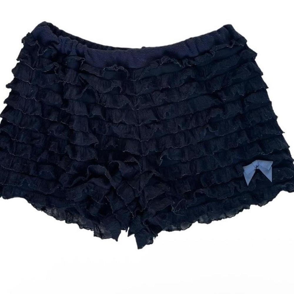 Brandy Melville Navy Ruffled Shorts